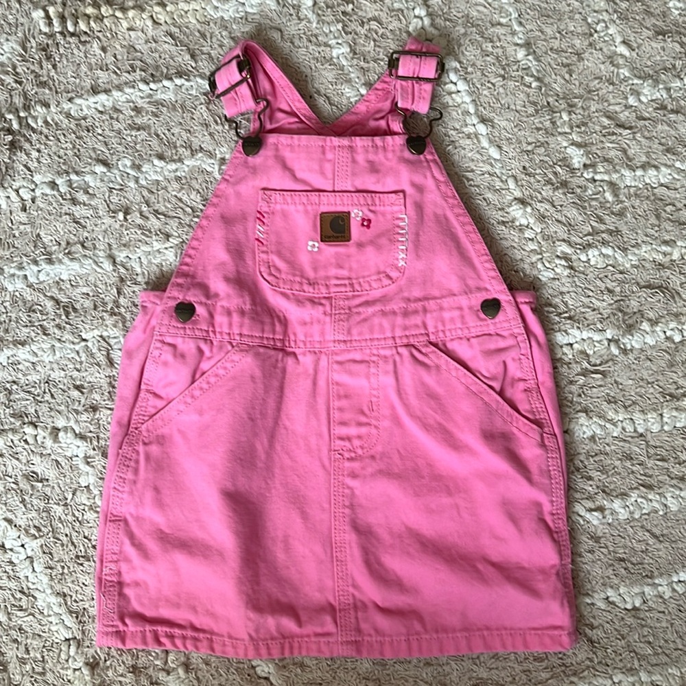 2T girls canvas overall skirt!